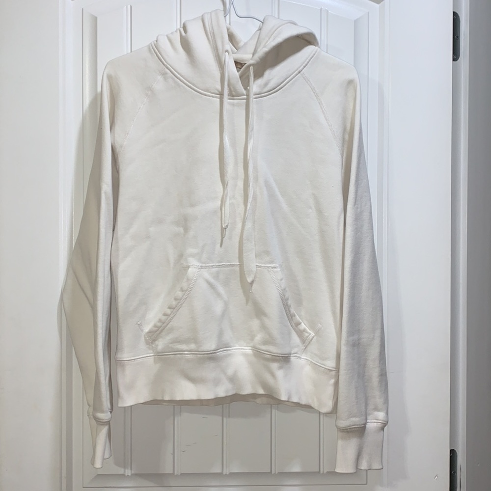 White hoodie sweatshirt
